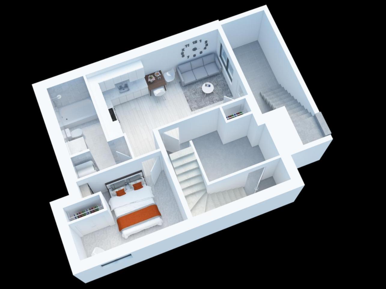 Apartment Modern 1br Full Kitchen Smarttv *