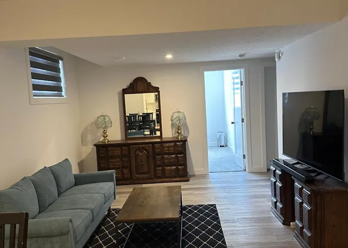 Spacious 2 Bedroom & Kitchen Basement Apartment Near Airport