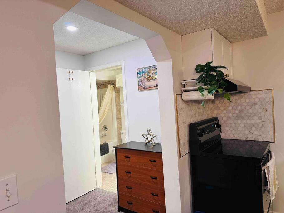 2 Bedrooms Private Basement Close To Winsport & Downtown Apartment