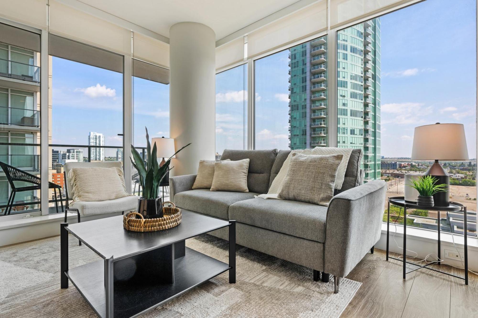 Apartment Modern Downtown 5 Min Walk Stampede *